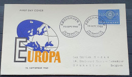 DANIA 1960 FDC EUROPA - FDC