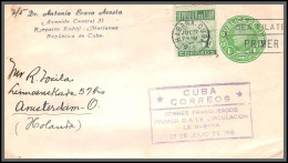11977 27/7/1949 Sobre SEA Filatelico Primer Dia Matasellos Habana Fdc Enier Stationery Cuba - FDC