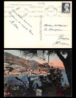 12901 N°305A Monaco Seul Sur Carte Postale 1949 Postcard - Covers & Documents