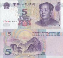 Volksrepublik China Pick-Nr: 903a Bankfrisch 2005 5 Yuan - Cina