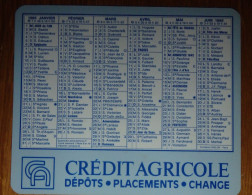 Petit Calendrier De Poche 1985 Banque Crédit Agricole - Small : 1981-90