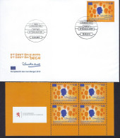 Timbres > Europe > Luxembourg> Luxemburg > FDC 2013 + Blocs à 4 Timbres - Et Geet Em Europa - Et Geet Em DECH - FDC