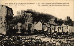 CPA Militaire Clermont-en-Argonne - Les Ruines Aprés Le Passage (91895) - Clermont En Argonne