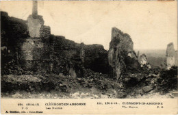 CPA Militaire Clermont-en-Argonne - Les Ruines (91881) - Clermont En Argonne