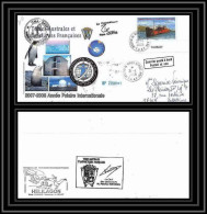 2787 Helilagon Terres Australes TAAF Lettre Cover Dufresne 2 Signé Signed Op 2008/1 ST PAUL 21/4/2008 N°503 - Helicopters