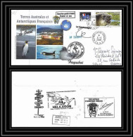 2778 Helilagon Terres Australes TAAF Lettre Cover Dufresne 2 Signé Signed Op 2008/1 Crozet N°508 8/4/2008 Sea Elephant - Helicopters