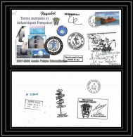 2777 Helilagon Terres Australes TAAF Lettre Cover Dufresne 2 Signé Signed Op 2008/1 Crozet N°503 8/4/2008 - Helicopters