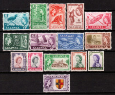 Sarawak 1955 Y.T.189/203 **/MNH VF - Sarawak (...-1963)