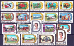 Dominica 1969 Y.T.263/81 **/MNH VF - Dominica (...-1978)