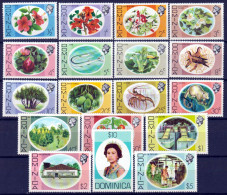 Dominica 1975 Y.T.447/64 **/MNH VF - Dominica (...-1978)