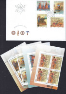 Timbres > Europe > Luxembourg> Luxemburg > FDC 2013 + Blocs à 4 Timbres -  Bienfaisance - FDC