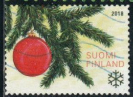 Finlande 2018 Yv. N°2570 - Branche D'épicéa Et Boule De Noël - Oblitéré - Used Stamps