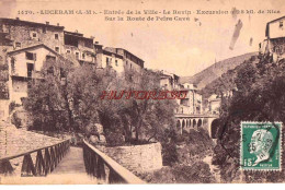 CPA LUCERAM - ENTREE DE LA VILLE - Lucéram