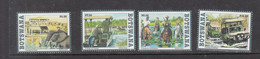 2017 Botswana Crossing Rivers Land Rover Horses Elephants Complete Set Of 4 MNH - Botswana (1966-...)