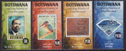 2016 Botswana Favourite Stamps Diamonds Birds SHORT MISSING 4p  Set Of 4 MNH - Botswana (1966-...)