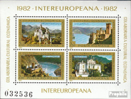 Rumänien Block187 (kompl.Ausg.) Postfrisch 1982 INTEREUROPA - Loreley, Neuschwanste - Blocks & Kleinbögen