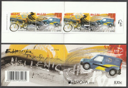 Greece 2013 Europa Cept Booklet 2 Sets With Two-Side Perforation CTO First Day Cancel - Markenheftchen