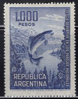 ARGENTINA(1966) Trout. MLH Stamp. Scott No 829a. - Ongebruikt