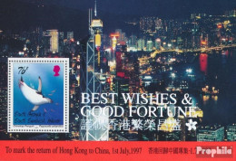 Südgeorgien Sandwich-Ins. Block5 (kompl.Ausg.) Postfrisch 1997 Zügelpinguin - Hongkong - Géorgie Du Sud