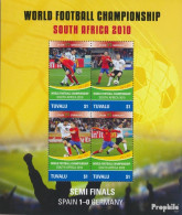 Tuvalu 1609-1612 Kleinbogen Postfrisch 2010 Fussball WM - Tuvalu