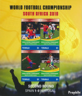 Tuvalu 1601-1604 Kleinbogen Postfrisch 2010 Fussball WM - Tuvalu