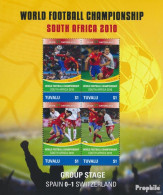 Tuvalu 1589-1592 Kleinbogen Postfrisch 2010 Fussball WM - Tuvalu