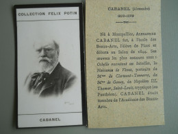 COLLECTION FELIX POTIN - CÉLÉBRITÉS - CABANEL - ARTISTE PEINTRE - Félix Potin