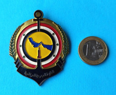 IRAQI NAVY (Iraq Army) Nice Old And Rare Official Navy Badge * VERY LARGE SIZE * Marina Marine Marinha Kriegsmarine RRR - Boats