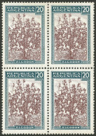 ARGENTINA: GJ.772, 1935 20P. Cotton On CHALKY PAPER, Rare MNH Block Of 4 (+50%), Superb, Catalog Value US$1,200 - Autres & Non Classés