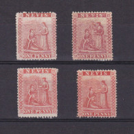 NEVIS 1871, Sc# 15-17, CV £124, Perf 15, Shades, MH/NG - St.Christopher-Nevis-Anguilla (...-1980)