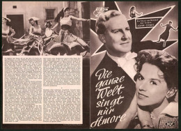 Filmprogramm DNF, Die Ganze Welt Singt Nur Amore, Jon Otnes, Peter Mosbacher, Regie: R. A. Stemmle - Magazines