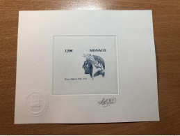 Monaco 2015 YT 2974 Epreuve D'artiste Proof Dante Alighieri 1265 - 1321 - Autres & Non Classés