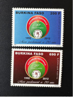 Burkina Faso 2012 Mi. 1954 - 1955 Assemblée Nationale 20e Anniversaire Mon Parlement A 20 Ans Cheval Horse Pferd - Burkina Faso (1984-...)