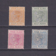 VIRGIN ISLANDS 1884, SG# 26-31, CV £150, MH/NG - Iles Vièrges Britanniques