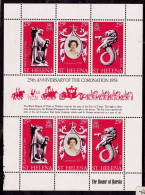 SAINT HELENA 1978 25th ANNIVERSARY OF THE CORONATION MINI SHEET MI No 304-6 MNH VF!! - Sainte-Hélène