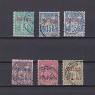 PORT LAGOS FRANCE TURKEY 1893, Sc# 1-6, CV $425, Part Set, Used - Gebruikt