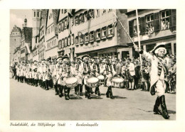 Dinkelsbuehl 1000jaehrige Stadt Knabenkapelle Festumzug Kupfertiefdruck - Dinkelsbühl