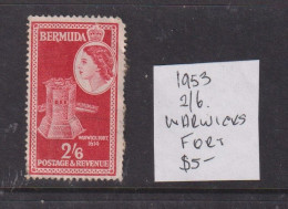 Bermuda 1953  - 2/6d Warwick's Fort Used - Bermuda