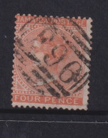 Jamaica 1883  - 4d Orange QV Cancelled #968 - Jamaique (1962-...)