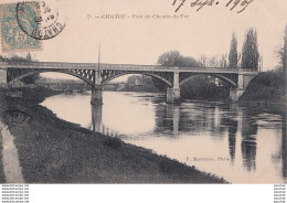L1-78) CHATOU - PONT DU CHEMIN DE FER - EN 1909 - Chatou