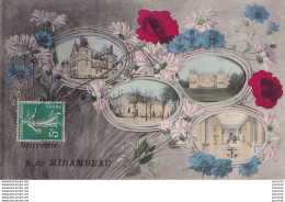 M5-17) MIRAMBEAU - SOUVENIR - MULTIVUES AVEC FLEURS - EN 1910 - Mirambeau