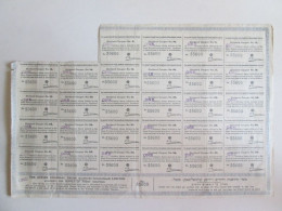 Judaica Palestine Old Dividends 28 Cupons Of The Jewish Colonial Trust 20s/Dividendes 28 Coupons De JewishColonial Trust - Israel
