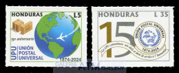 HONDURAS (2024) 150 Aniversario UPU Unión Postal Universal, Universal Postal Union 1874-2024 - Mint Set MNH - Honduras