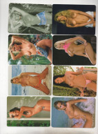 8 Pcs Calendars, Nudes, Spain - Formato Piccolo : 2001-...