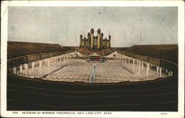 Salt Lake City Interior Of Mormon Tabernacle - Autres & Non Classés