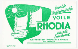 Buvard 21,5 X 13.9 Le Voile RHODIA Lavable Irrétrécissable   Imprimé Au Verso : Conseils D'entretien - Kleding & Textiel