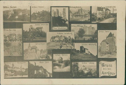 SWITZERLAND - AARAU - GRUSS AUS DEM AARGAU - MULTIVIEWS - RPPC POSTCARD - MAILED 1921 (19508) - Aarau