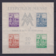 LEIPZIG GERMANY 1946, Mi# Bl 5, Local Post, MH - Mint