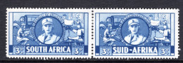 South Africa - 1941-46 War Effort - 3d Women's Auxillary Service Pair HM (SG 91) - Neufs