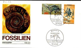 RFA Poste Obl Yv: 821/822 Patrimoine Archéologique Fossiles (TB Cachet à Date) Fdc Bonn 13-7-78 - Fossielen